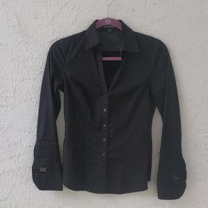 Express Design Studio Black Button down